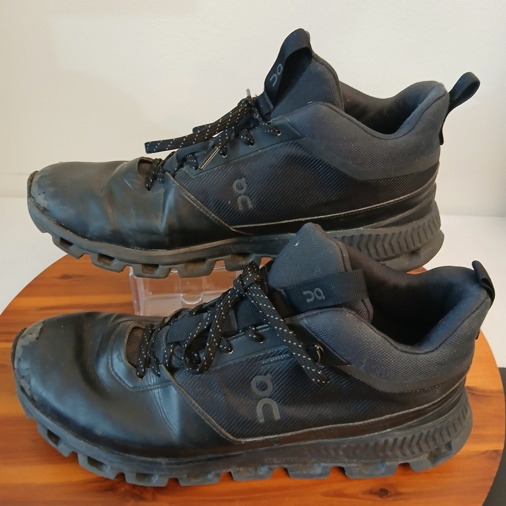 On Running Cloud Hi Waterproof Mens 14 Black Hiking Boots Outdoors